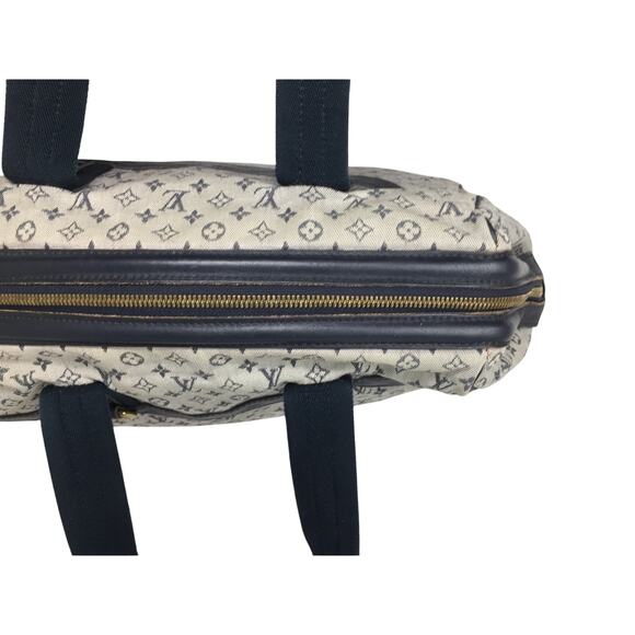 Louis Vuitton Navy Monogram Mini Lin Josephine GM Satchel - Picture 14 of 16